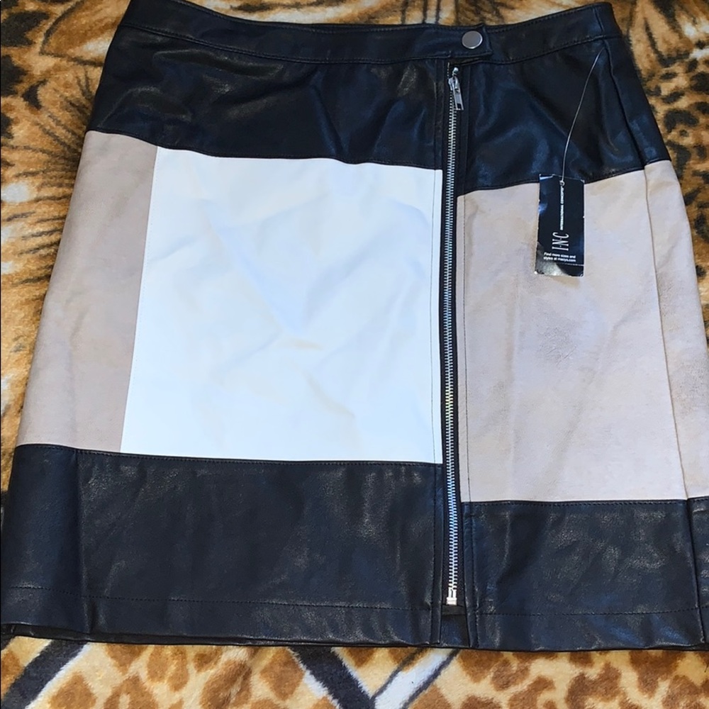INC Pleather Skirt